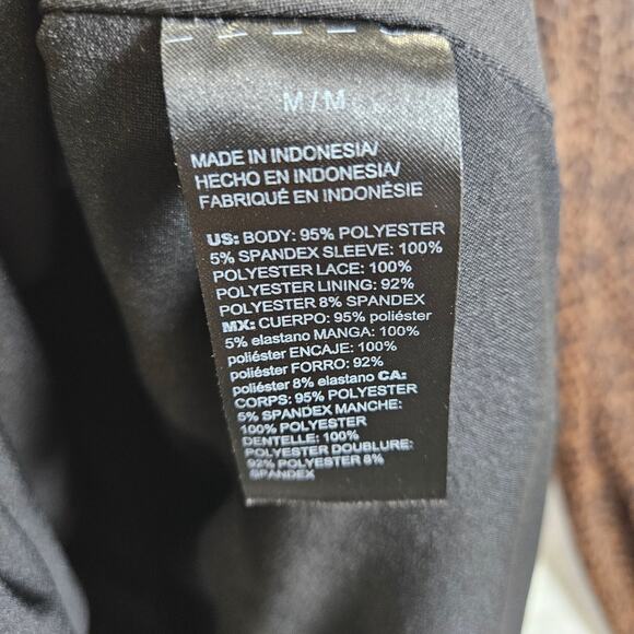 White House Black Market Leopard/Cheetah Top Lace Sheer Classy Medium New - Picture 7 of 8